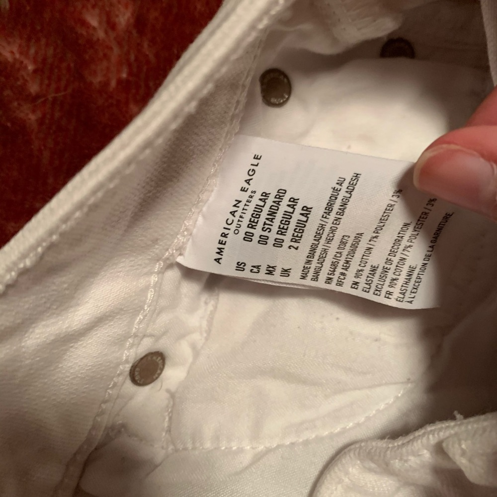 AEO White Hi Rise Mini Skirt - Picture 11 of 12